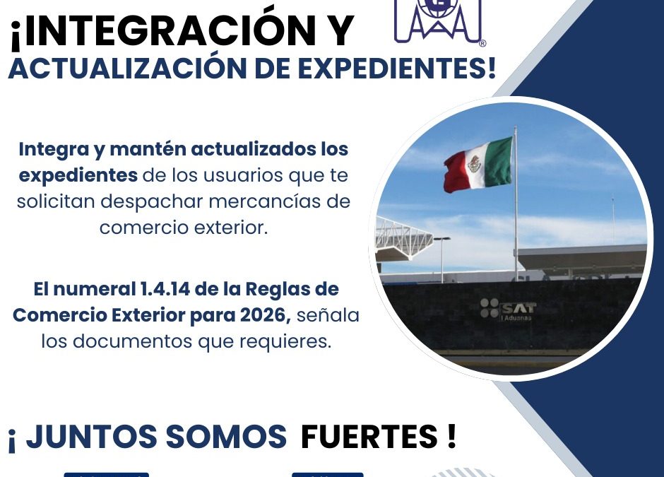 Integración y actualización de expedientes