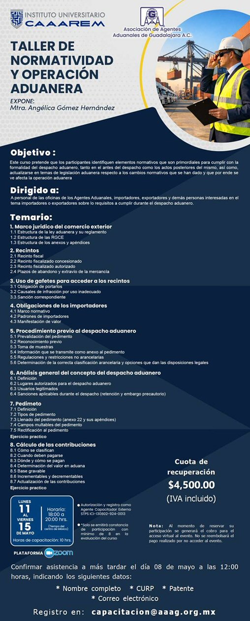 Taller de normatividad y operacion aduanera