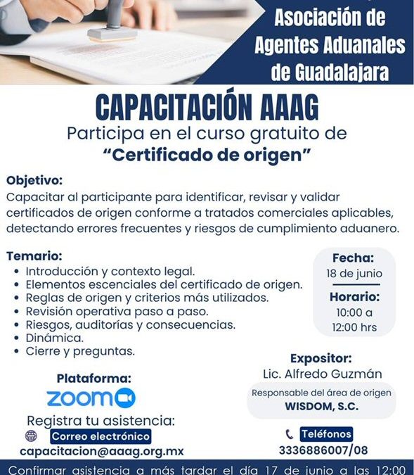 Certificado de origen